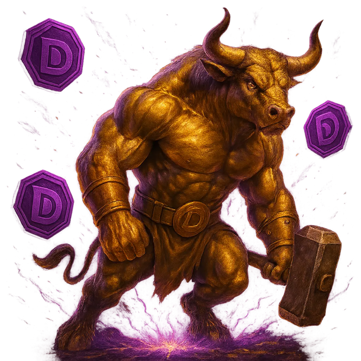 Dravanti Purple Golden Bull